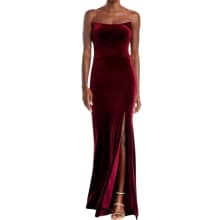 Product image of Aqua Strapless Velvet Gown