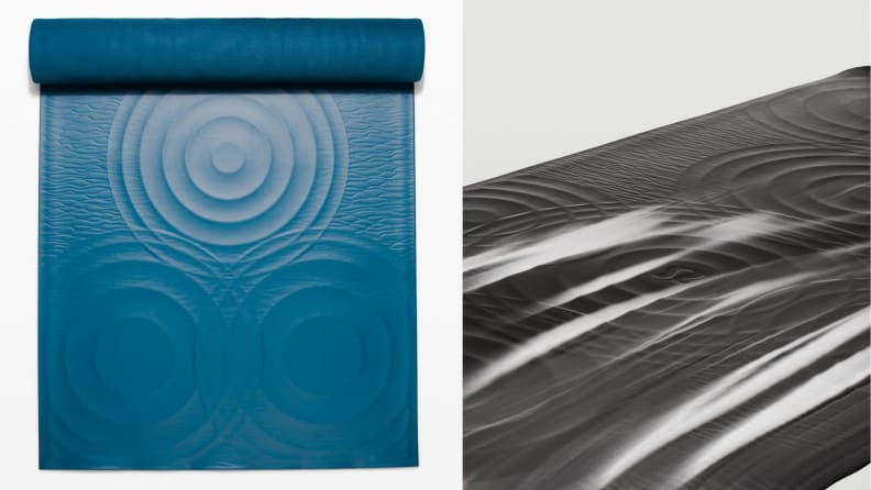 Two Tone Yoga Mat 5mm Navy Blue/Light Blue - All In Motion™