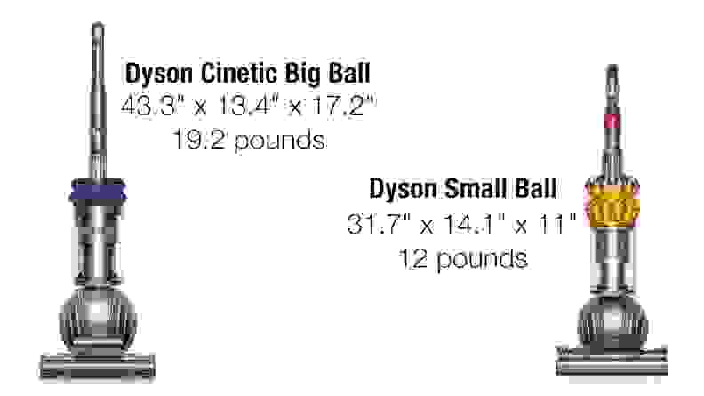 The Small Ball saves a lot of space over other uprights.