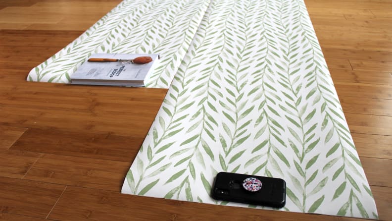 We wasted a lot of wallpaper lining up the pattern.