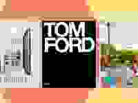 three coffee table books-tom ford, live beautiful and the great escapes.