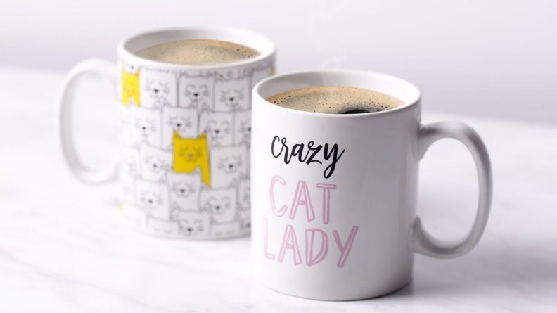 This set of mugs will put a smile on your face each morning.