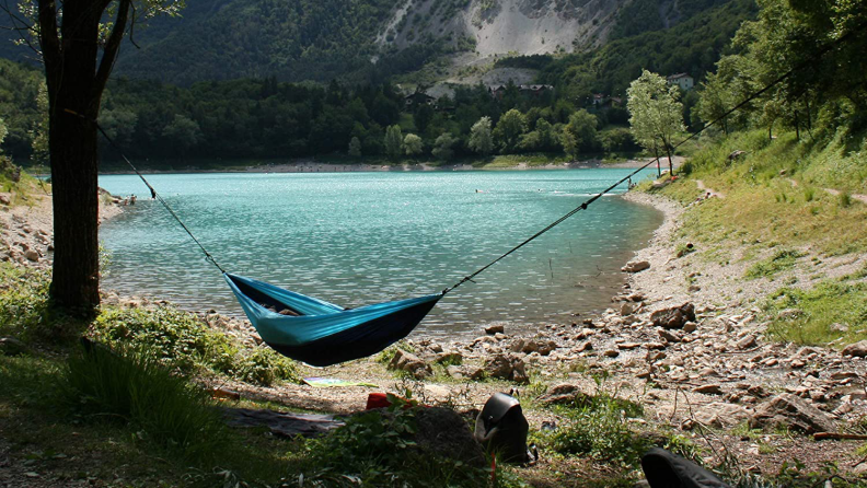 A hammock is the perfect spot for an afternoon nap.