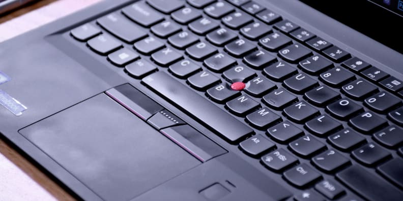 The X1 Carbon's keyboard is pillowy soft, with a pleasantly long travel and quiet switches.