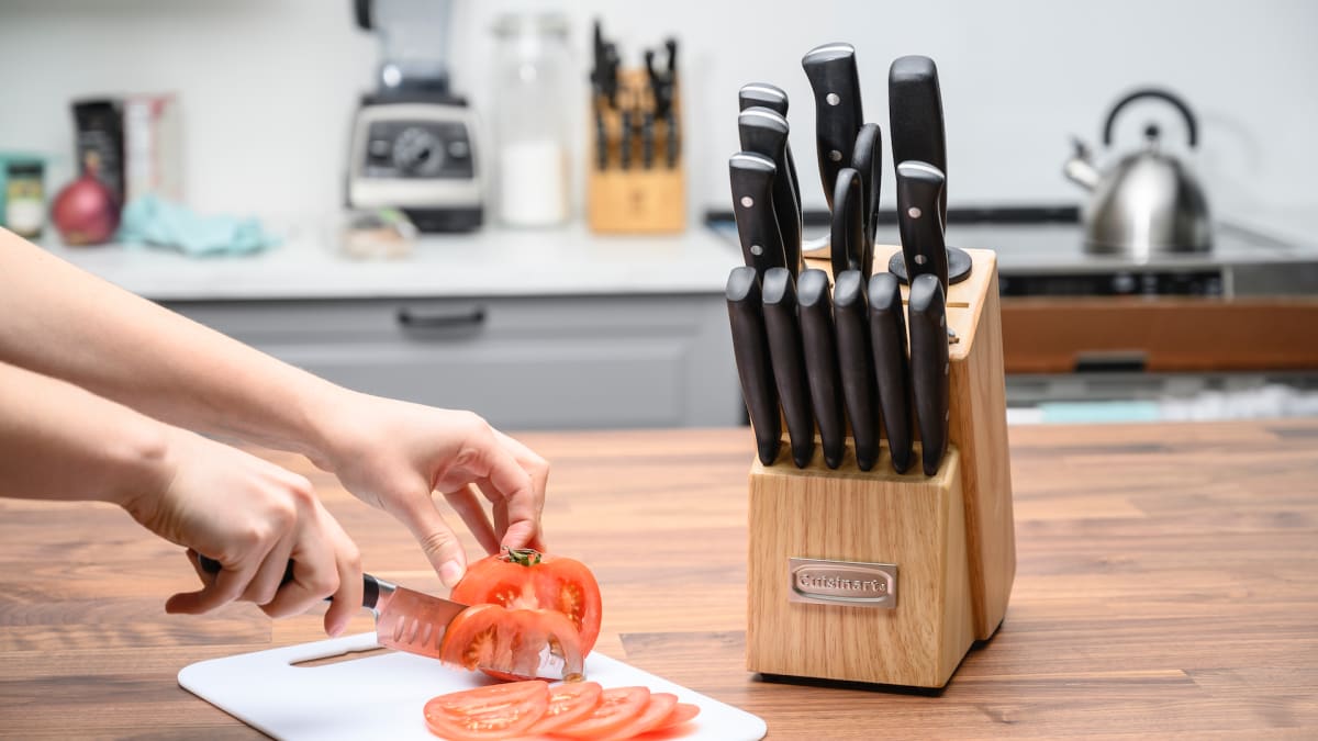 kitchen knife block set