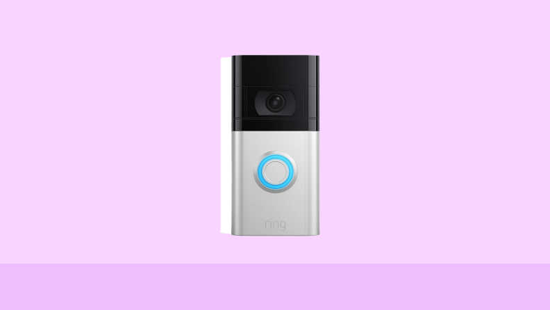 Ring doorbell with camera.