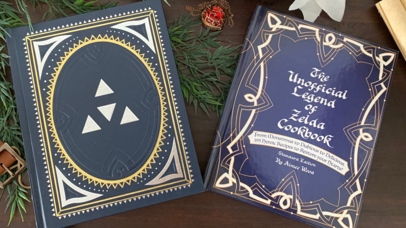 An image of the Unofficial Hyrule Cookbook in its