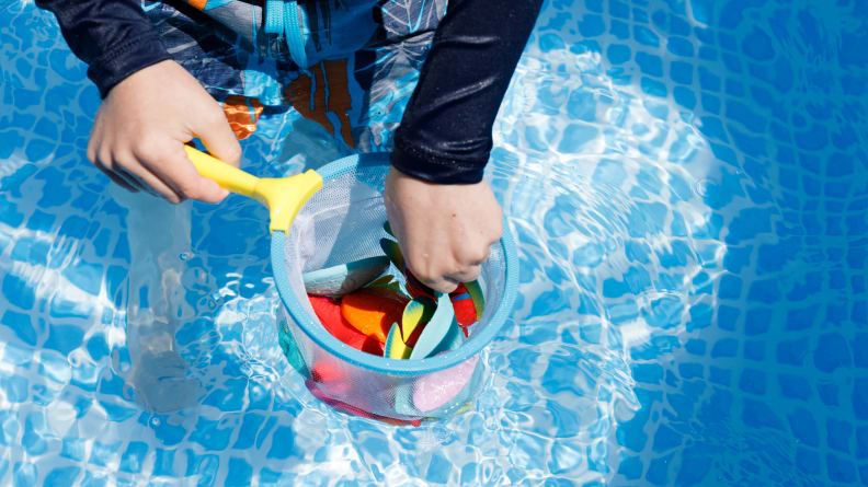 This set of dive toys has different weights for more challenging pool fun.