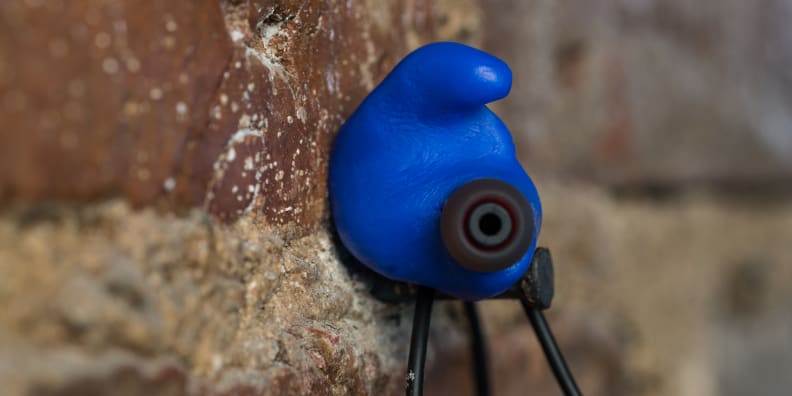 A photo of the Decibullz Wireless Custom Molded Earbuds.