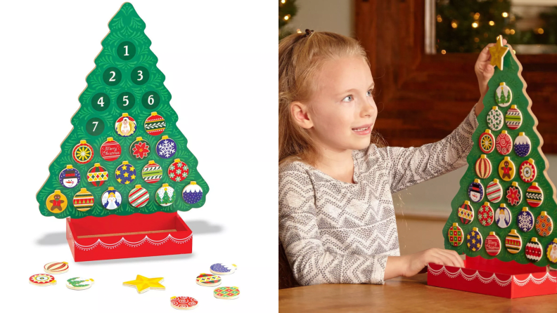 The Melissa & Doug Advent calendar features 24 magnetic 