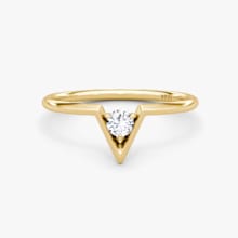 Product image of VRAI V Solitaire Ring