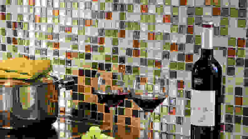 Mosaic backsplash