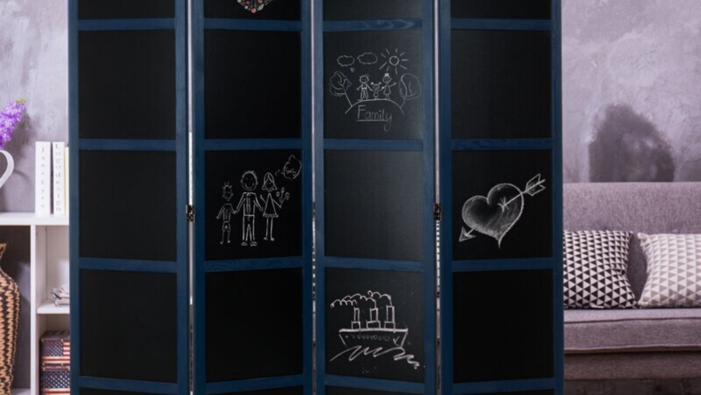 chalkboard room divider