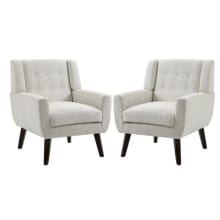 Product image of Uixe Beige Linen Armchair, Set of 2