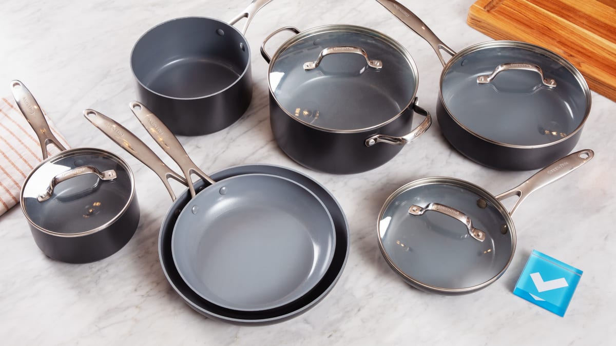 12 HexClad Hybrid Pan  Stainless steel pans, Best pans, Pots and pans sets