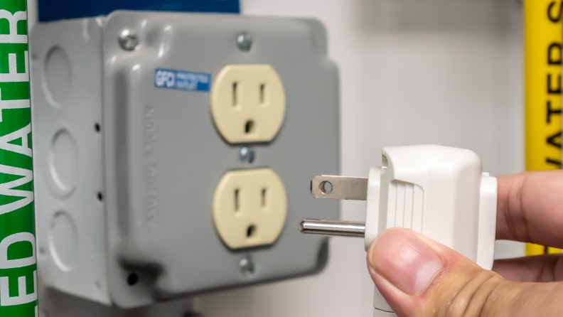Unplug the unit