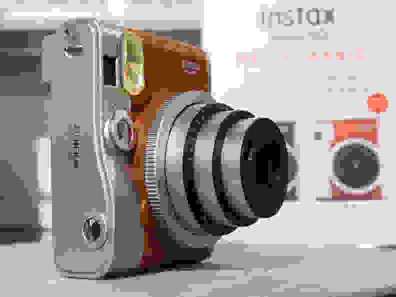 Instax Mini 90 Neo Classic (Brown) – In Profile