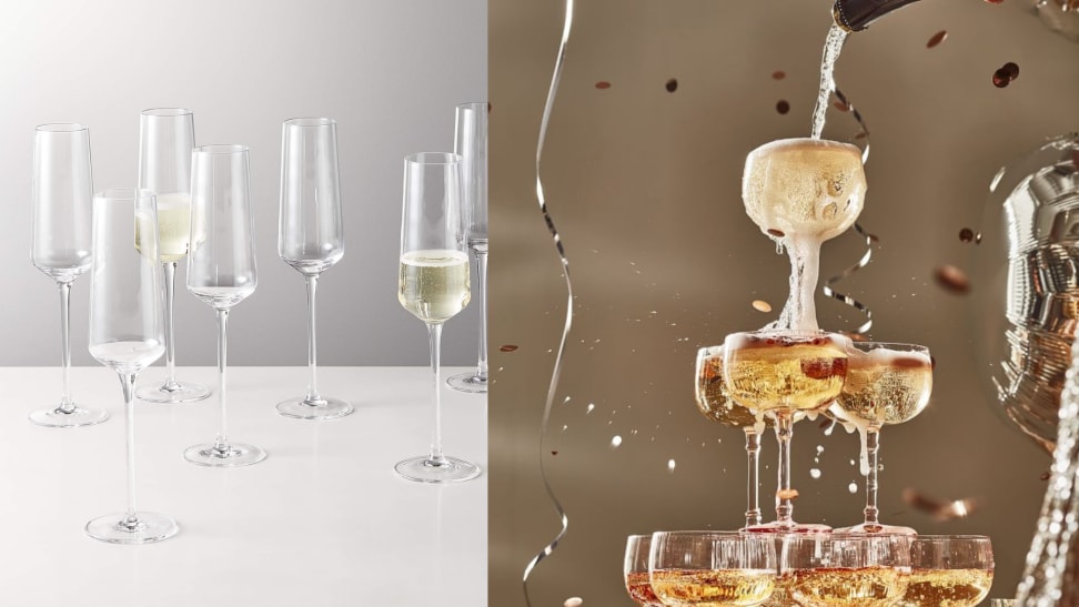 Edge Square Champagne Glass Flute + Reviews