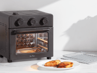  Ninja FT102CO Foodi 9-in-1 Digital Air Fry Oven, Air Roast/  Broil, Bake, Bagel, Toast, Dehydrate, Keep Warm, and Reheat, Stainless  Steel (Renewed)