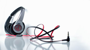 The Audio-Technica ATH-AX5iS over-ear headphones are below-average performers.