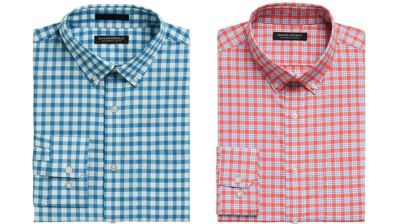 cotton stretch shirt in two colors