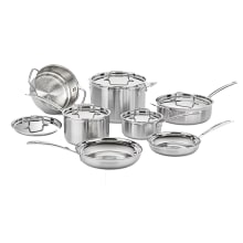 Product image of Cuisinart Multiclad Pro 12-Piece Stainless Steel Cookware Set