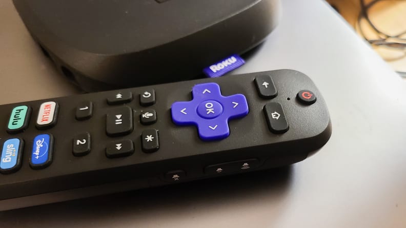The Roku remote