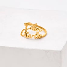 Product image of Mint & Lily Double Name Ring
