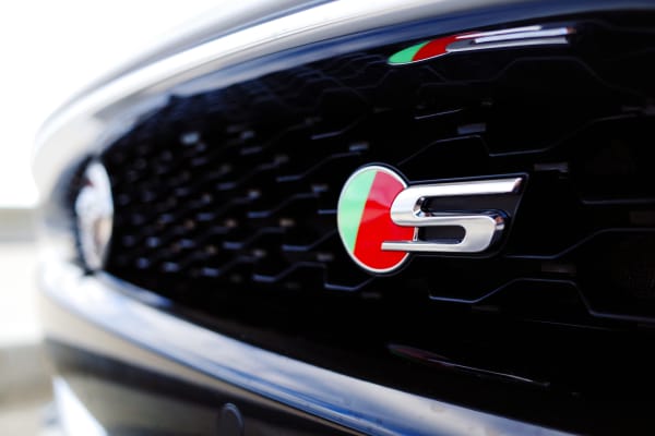 The "S" badge reminds you you're driving a supercharged V6.