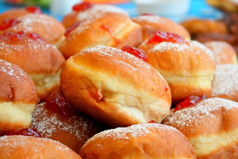 Sweet fried dough balls stuffed with jelly? What's not to love.