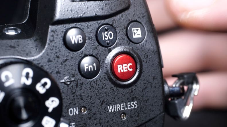 The red record button is one of the few stylistic flourishes that separate the GH5s from the GH5.