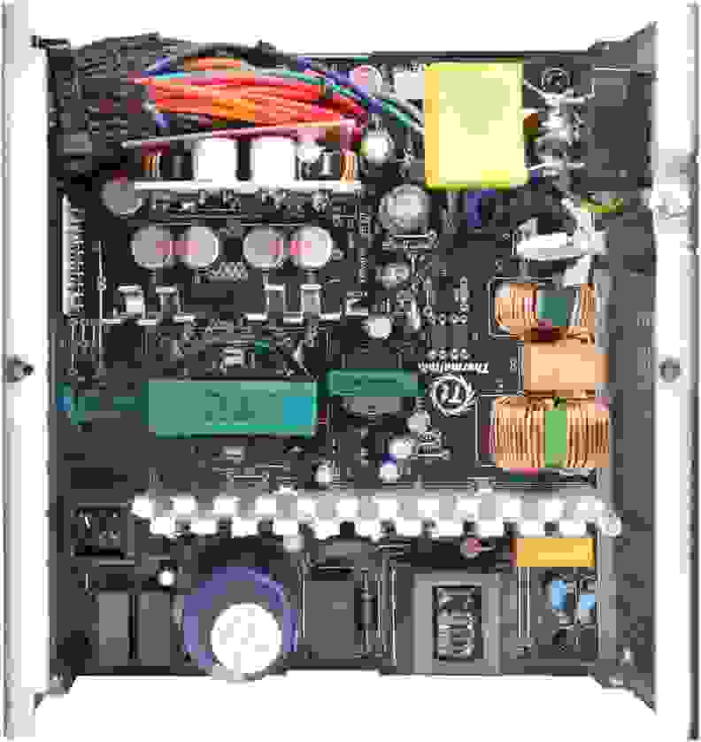 In inside look to a power supply's internal components
