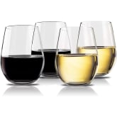 Product image of Vivocci Unbreakable Plastic Stemless Wine Glasses
