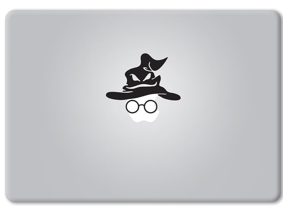 Glowing apple logo sticker hot sale