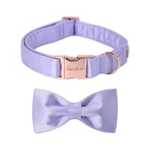Product image of Unique Style Paws Store Purple Silk Dog Collar With Bow