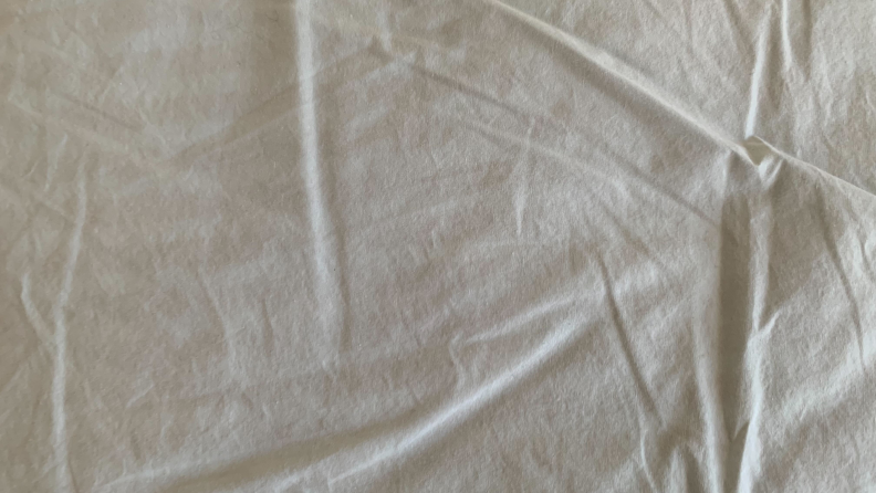The Riley pillowcase shows the pattern of the pillow inside it.