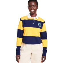 Product image of Stripe Collared Long Sleeve Rugby Shirt