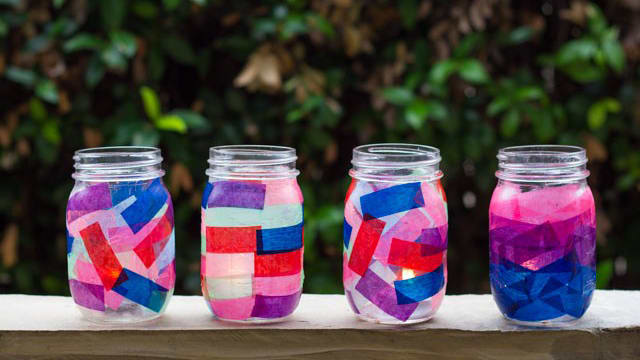 Tissue paper lanterns