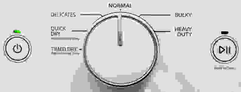 The Whirlpool Duet WED72HEDW's cycle list covers all the basics, more or less.