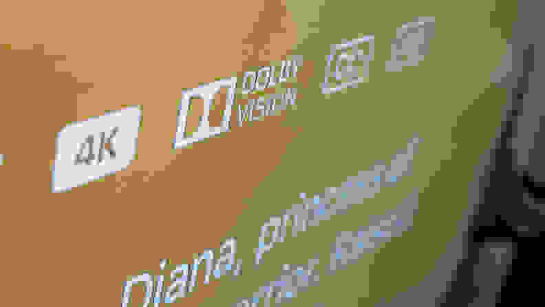 An icon on a TV interface indicating Dolby Vision support