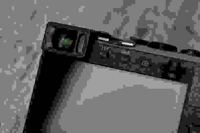 A photo of the Panasonic Lumix GM5's electronic viewfinder.