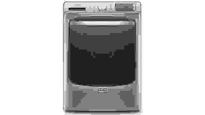 白色背景上的美泰MHW8630HC洗衣机。