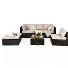 Product image of Costway 6-Piece Outdoor Patio Rattan Furniture Set