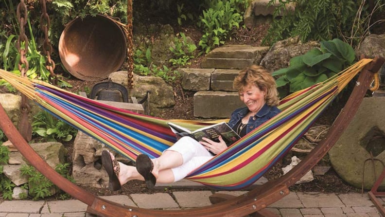 A hammock, for at home glamping
