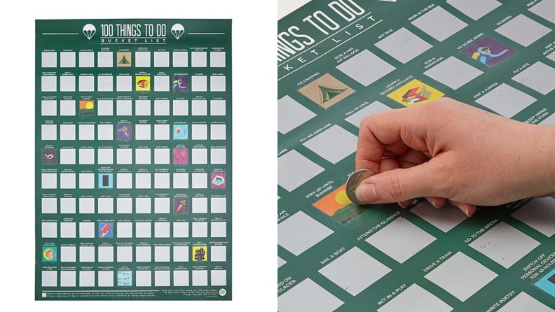 100 things scratch-off poster