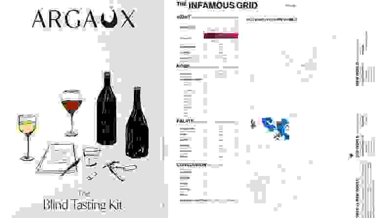 The Argaux scoring card acts as your guide to blind tasting wine.