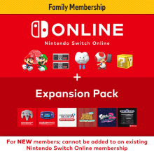 Product image of Nintendo Switch Online + Expansion Pack 12-month Family Membership