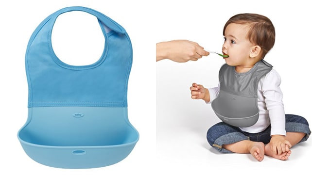 OXO Tot Waterproof Silicone Roll Up Bib