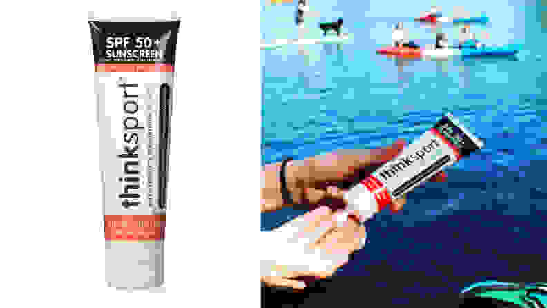 The Thinksport Safe Sunscreen SPF 50+.