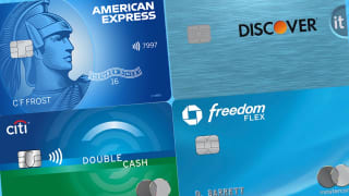 Best no-annual-fee credit cards: Chase Freedom Flex, Citi Double Cash Card, Discover it Secure, Amex EveryDay